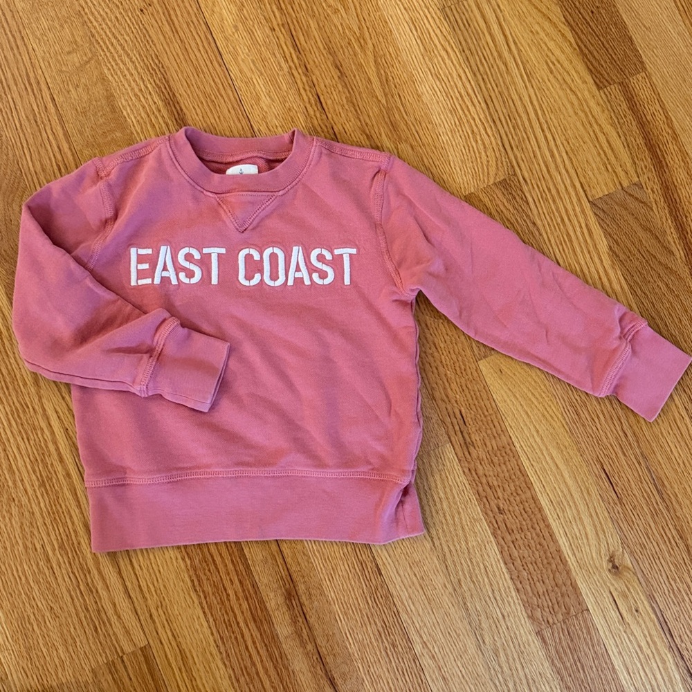 Crewcuts Coral 'East Coast' Kids Sweatshirt